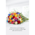 Add extra stems to your arrangement — Enhance your arrangement with additional matching stems, creating a fuller, more luxurious look.