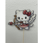 Hello Kitty cupid pick with bow and heart arrow