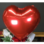 Metallic Heart Balloons