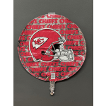 Kansas City Chiefs football helmet foil balloon