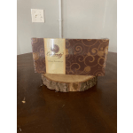 Box of assorted chocolates on a wooden slab