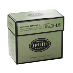 Green tea box labeled Rose City Genmaicha by Steven Smith Teamaker