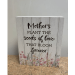 "Seeds of Love" Wooden Shelf Sitter