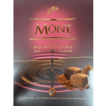 Box of Mone milk and black truffle candies