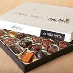 Box of assorted chocolates in a gift box
