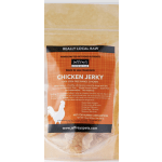 Bag of chicken jerky pet treats with an orange label