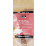 Bag of Jeffrey's pork jerky pet treats