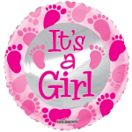 It's A Girl Mylar Balloon
