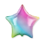 Grasdient Pastel Star Balloon