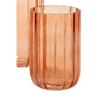 Amber Glass Vase 6in