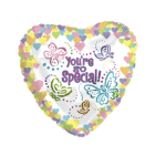 You're Special Pastel Butterfly Heart Balloon