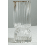 Fluted Glass Vase 9.5in