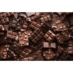 Assorted pieces of chocolate bars and chocolate chips