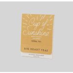 Box of Big Heart Tea Co. herbal tea labeled Cup of Sunshine