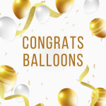 9" Congrats Mylar Balloon