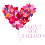 9" I Love You Mylar Balloon