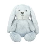 Light gray plush bunny with long floppy ears