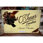 Box of O'Shea's assorted dark chocolates