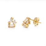 Amano Studio - Baguette Crystal Cluster Stud Earrings