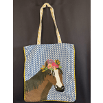Embroidered Horse Tote