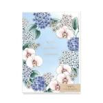 Sympathy card with pastel flowers framing the words "With Deepest Sympathy"