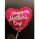 Heart-shaped pink balloon reading Happy Mother's Day
