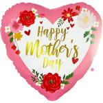 1 Single "Mother's Day" Foil Balloon with helium
