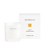 White scented candle with matching box