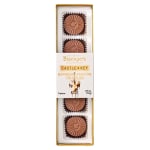 Box of chocolate truffles in individual wrappers