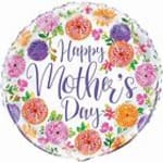 Round floral sign reading Happy Mother's Day