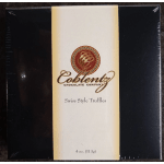 Box of Swiss style truffles with a Coblentz Chocolate Company label