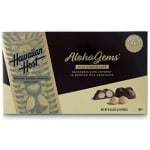 Box of Hawaiian Host AlohaGems milk chocolate macadamia nuts