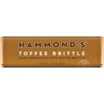 A wrapped Hammond's toffee brittle chocolate bar
