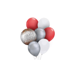 HBD Ballons Red
