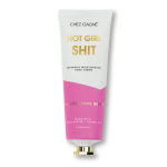 Tube of hand cream with pink and white packaging