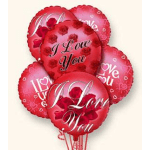 I Love You Balloon Bunch