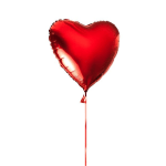 Red Heart Balloon (1pc)