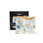 Decorative soap bar with a black Finchberry box behind it