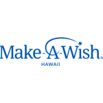 Make-A-Wish Hawaii logo in blue text with a shooting star motif