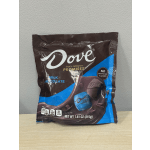 Bag of Dove milk chocolate candies on a table