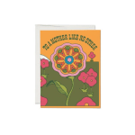 Mother's Day card with a colorful flower illustration