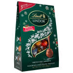 Box of Lindt Lindor holiday assorted chocolate truffles
