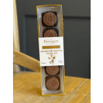 Box of espresso martini truffles in clear packaging