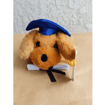 " Graduation Dog Plush " small size"