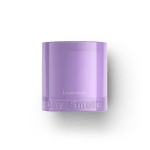 Lavender Boy Smells candle in a translucent glass jar