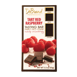 Box of dark chocolate raspberry tasting bars