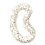 White Double Orchid Lei