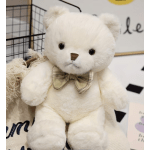Elegant White Teddy Bear – 30 cm Plush Gift
