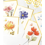Assorted floral greeting cards with watercolor flowers and butterflies
