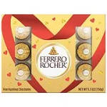 Ferrero Rocher chocolate gift box with heart decorations